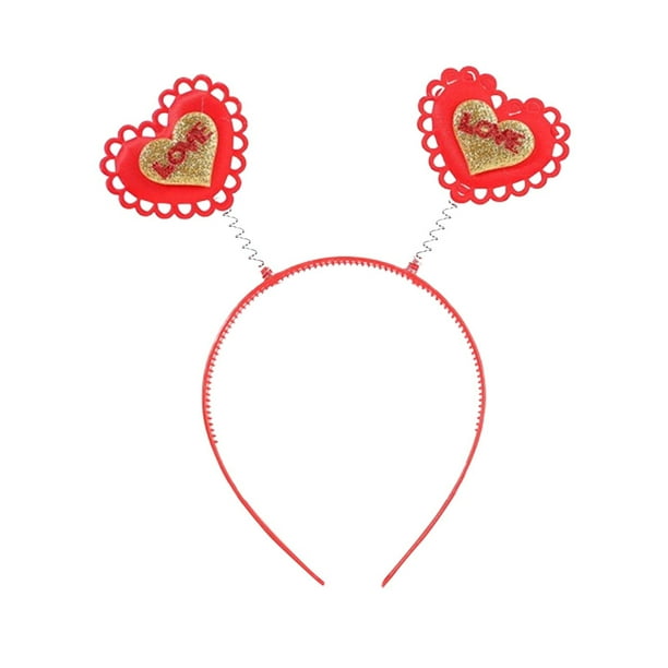 Diademas para San Valentín para mujer Diademas para fiestas Diademas Diadema de poliéster para mujer