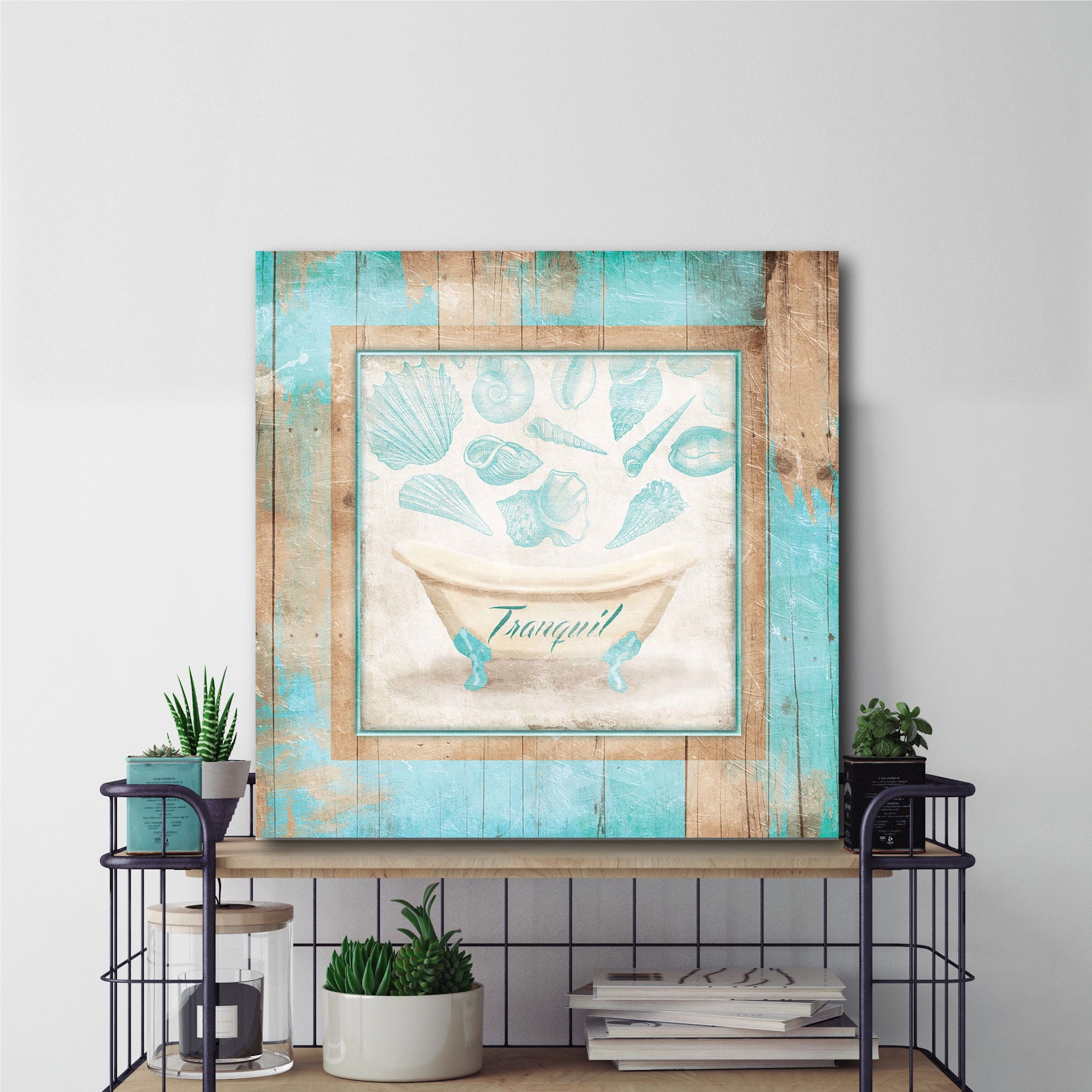 Coastal Tranquility II Gallery-Wrapped Canvas Wall Art, 16x16