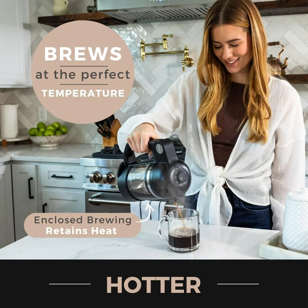 VINCI Micro Café Single-Serve Coffee Brewer | Compatible with Keurig K-Cups, K-Pods | Compact, Portable | Enclosed Brewing for Hotter Coffee | Large Capacity Reusable Filter Cup Included