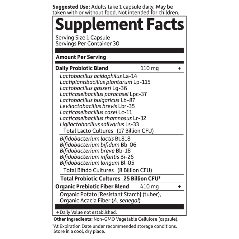 Garden of Life Dr. Formulated Probiotics, 25 Billion CFU, 30 Count photo 2