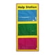 thumbnail image 1 of Bolsa de almacenamiento para colgar en la pared, resistente al agua, con 3 bolsillos, para guardar tarjetas de ayuda para el aprendizaje en edad, 1 of 9