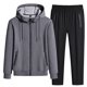 thumbnail image 3 of WINSTAND Conjuntos de ropa deportiva de talla grande para hombre, nueva ropa de primavera y otoño, traje de pantalones con capucha para hombre, sudadera + pantalones deportivos de 2 piezas 8XL, 3 of 5