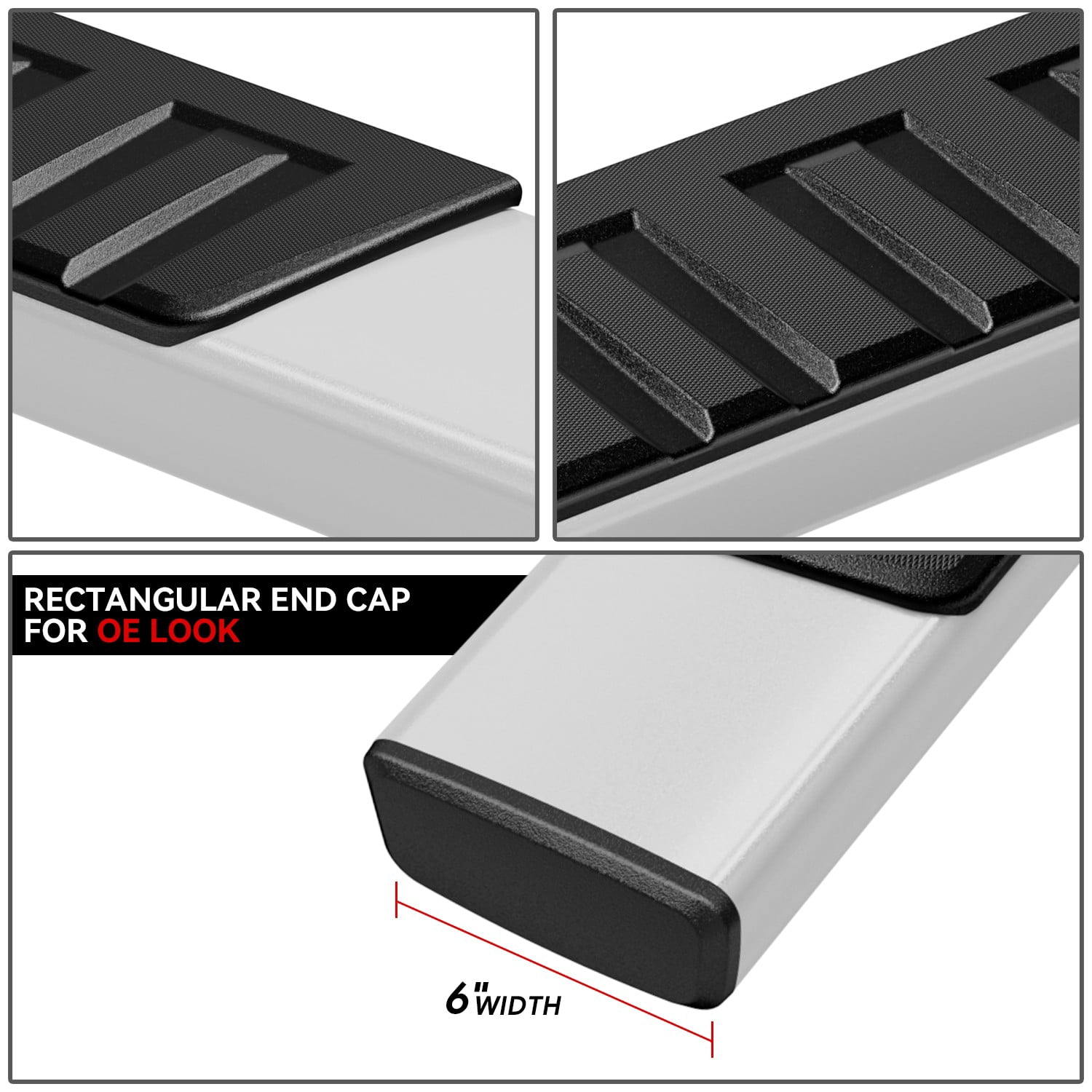 DNA Motoring For 07-19 Silverado Sierra Extended Cab 6.25" Running Board Side Step Nerf Bar