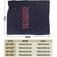 thumbnail image 3 of Denison University Fleece Blanket, Very Soft Microfiber Flannel Blanket for Couch Warm and Cozy for All Seasons, Black, 3 of 6