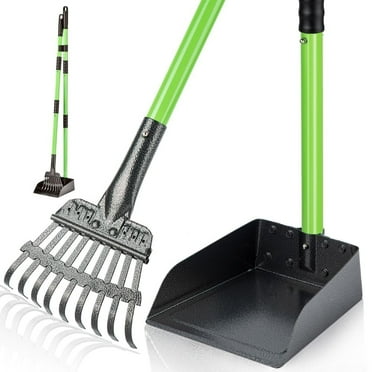 Dog Pooper Scooper with 38 inches Long Handle for Large Medium Small Dogs