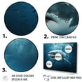 thumbnail image 3 of Designart "Mysterious Blue Ghost Of The Sea II" Shark Canvas Prints, 3 of 7