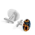 thumbnail image 3 of Sunflower Men's Stainless Steel Cufflink Set for Dress Shirts, Made of Stainless Steel, Ideal for Formal Events and Business Meetings, 3 of 6