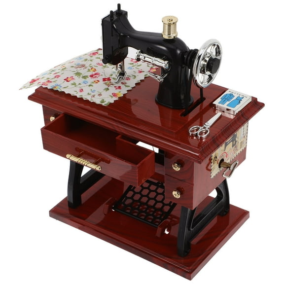 NICERIO Creative Music Box Sewing Machine Design for Home Decoration