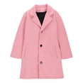 thumbnail image 5 of WOYY Girls Trench Coat Lapel Windbreaker Jacket Outerwear Wool Coat, Sizes 11-12, 5 of 5
