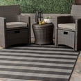 thumbnail image 1 of nuLOOM Alexis Striped Indoor/Outdoor Area Rug, 4' x 6', Black, 1 of 7