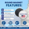 thumbnail image 4 of Round Magnet - State Flag Virginia - USA | Refrigerator  Locker Decor, Travel Souvenir Gift, Collectible Keepsake, Home  Office Display, 4 of 9