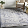 thumbnail image 2 of BoutiqueRugs Accokeek Floral Bordered Area Rug - Navy, Denim, Pale Blue - 3'3" x 4'11", 2 of 7