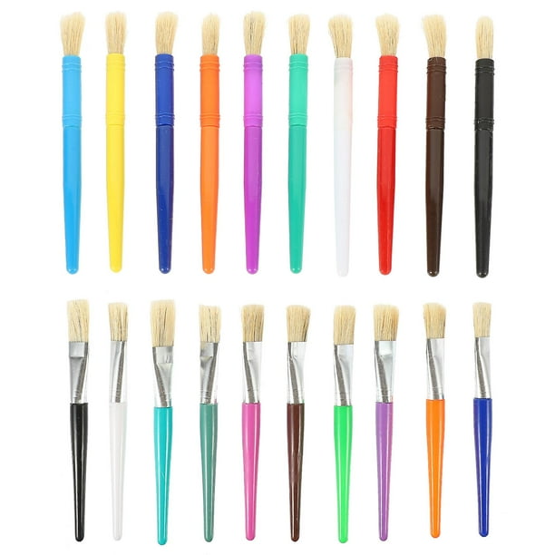 20pcs Paint Brushes Kids Paint Brushes Children Paint Brushes Set Watercolor Paint Brush Craft Paint Brushes