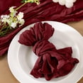 thumbnail image 2 of Juego de 50 servilletas de gasa Socomi Burgundy para decoración de mesa, 2 of 5