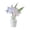 D, variant on Glass Artistic Miniature Ornaments (Translucent Blue Lily Set) - Bouquet Desktop Decor Set with Vase - Must Have Glass Flower Arrangement for Workspace, Office, and Home Display