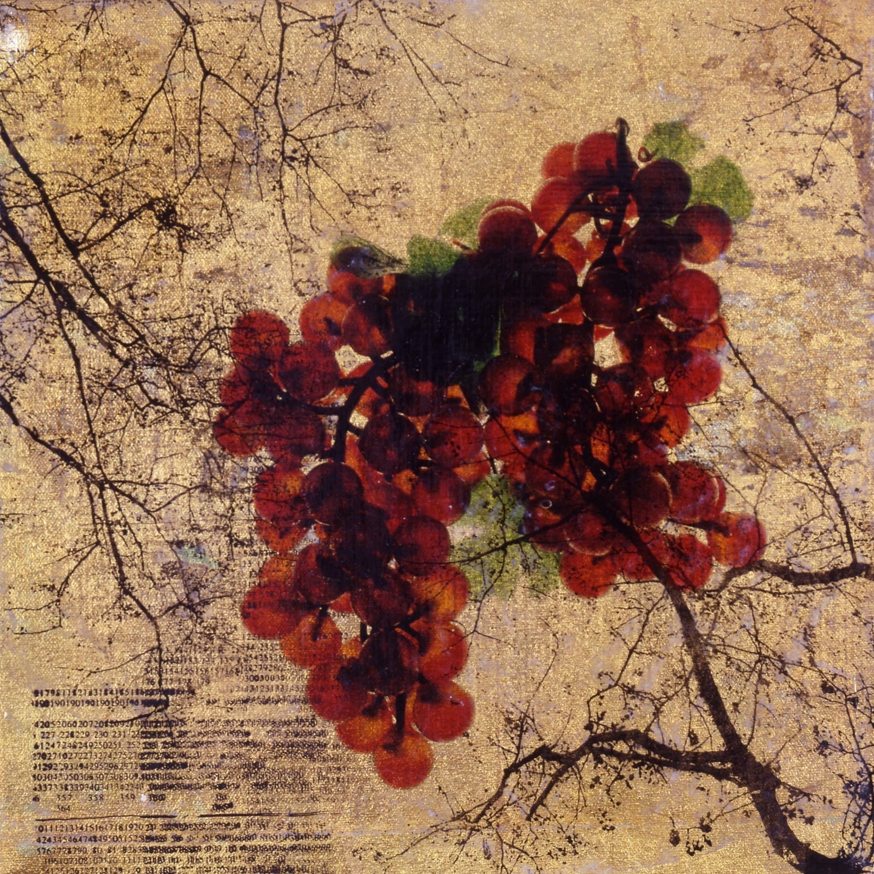 "Grapes on a Vine" Painting Print on Wrapped Canvas