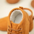 thumbnail image 5 of Toddler Boots,Baby Boots Lace Up Soft Sole Baby Shoes,Girl Boots,6-12 Months,Brown, 5 of 9