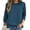 Navy, variant on Aboser Women's Casual 3/4 sleeve Sweatshirt Tops Basic Loose Fit Shirts Lightweight Crew Neck Pullover Solid Color Tunic Sweatshirts