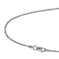 thumbnail image 2 of JewelStop 14k Solid White Gold 1.1 mm Sparkle Chain Necklace, Lobster Claw Clasp - 20 Inches, 2gr., 2 of 6