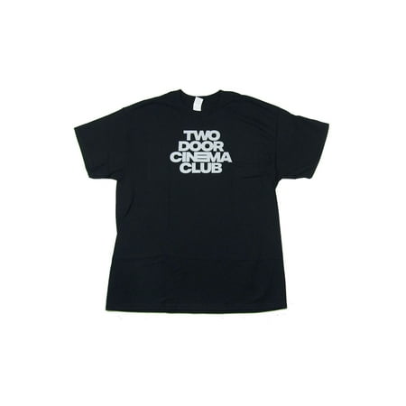 Two Door Cinema Two Door Cinema Club Grey Logo Black T Shirt