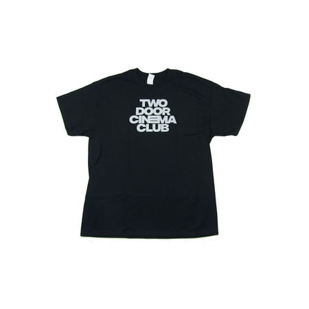 Two Door Cinema Club Grey Logo Black T Shirt