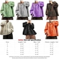 thumbnail image 5 of Women's Loose Knit Cardigan,Colorful Button Puff Sleeve Sweater Top with Pockets,Oversized, 5 of 7