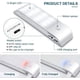 thumbnail image 5 of Lámpara de armario con sensor de movimiento automático de 2 piezas, luz nocturna portátil, LED recargable por USB con pegatinas magnéticas, cálida para armario, pasillo y escalera., 5 of 5