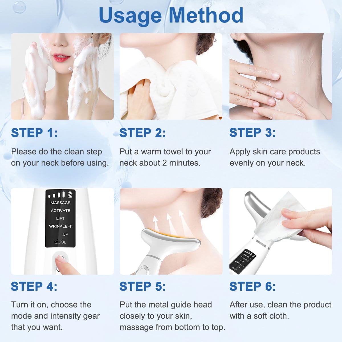 ボディ・フェイスケア COSMO BEAUTY Face&Beauty totalcareSystem Facial and Neck Beauty Device, Skin Care Face Massager
