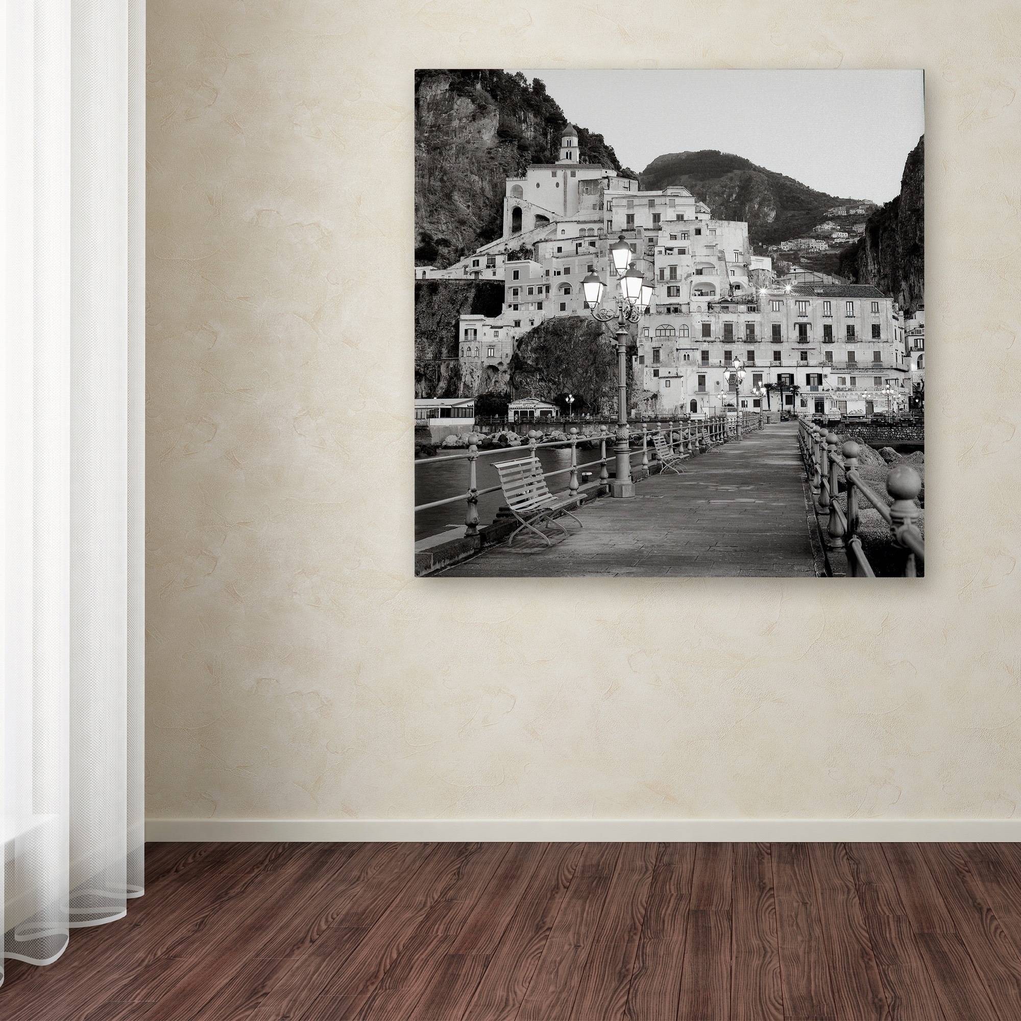 Trademark Fine Art "Amalfi Pier I" Canvas Art by Alan Blaustein