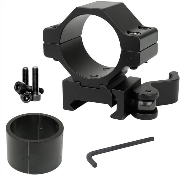 MIGHTY TACTICAL 30mm Ring Mount Adapter, Black, Pair