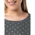 thumbnail image 6 of Fruit of the Loom Women's Sleep Soft & Breathable Long Sleeve Top & Pant Set, Sizes S-4X, 6 of 19
