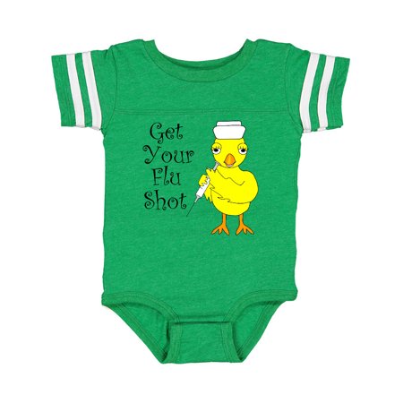 

Inktastic Nurse Flu Shot Chick Gift Baby Boy or Baby Girl Bodysuit