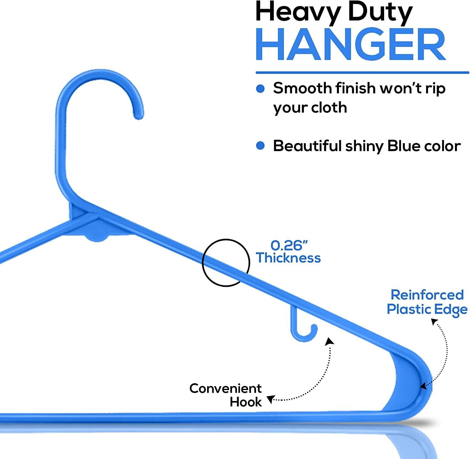 Plastic Hangers Durable Slim Stylish New in Pack of 30 & 150