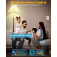thumbnail image 4 of Sunco Interruptor de Regulador Inteligente Interruptor de Luz de Pared de Doble Balancín, WiFi Compatible con Tuya, Vida Inteligente, Aplicación Inteligente Sunco Lighting, 120V, 4 of 5