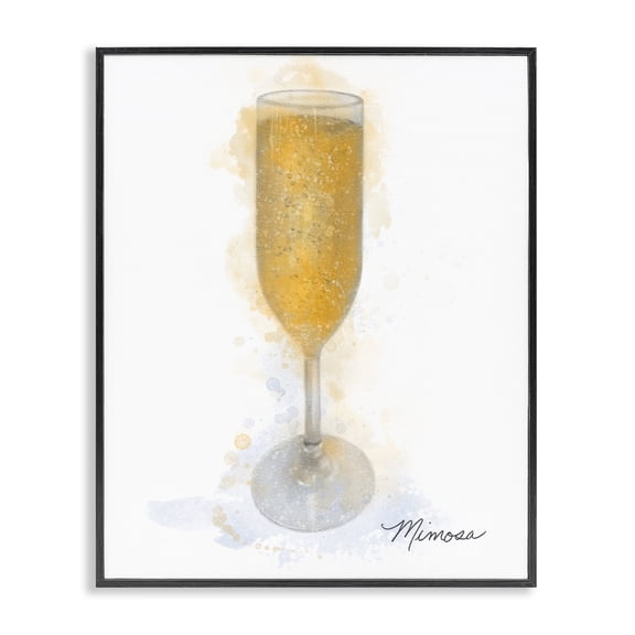 Stupell Industries Contemporary Gleaming Mimosa Glass Black Framed Giclee Art, 11 x 14, by Matthew Piotrowicz