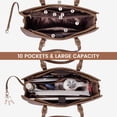 thumbnail image 2 of Bolsa para portátil LOVEVOOK Vintage Leather Works 15.6 pulgadas, marrón para mujer, 2 of 8