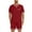 Red, variant on CHGBMOK Mens Short Sleeve Pajama Set Sleepwear Lightweight Dry TShirts and Shorts Pants Soft Outfit (Green,M)