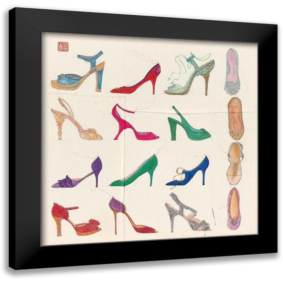 Place, Pauline 12x12 Black Modern Framed Museum Art Print Titled - Les vacances