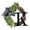 K, variant on Flower Front Door Sign Hanger,Last Name Year Round Front Door Wreath Front Porch Decoration 26 Letter Welcome Sign with Garland and Bow, Spring Wreaths for Front Door Outside Hanger Garland