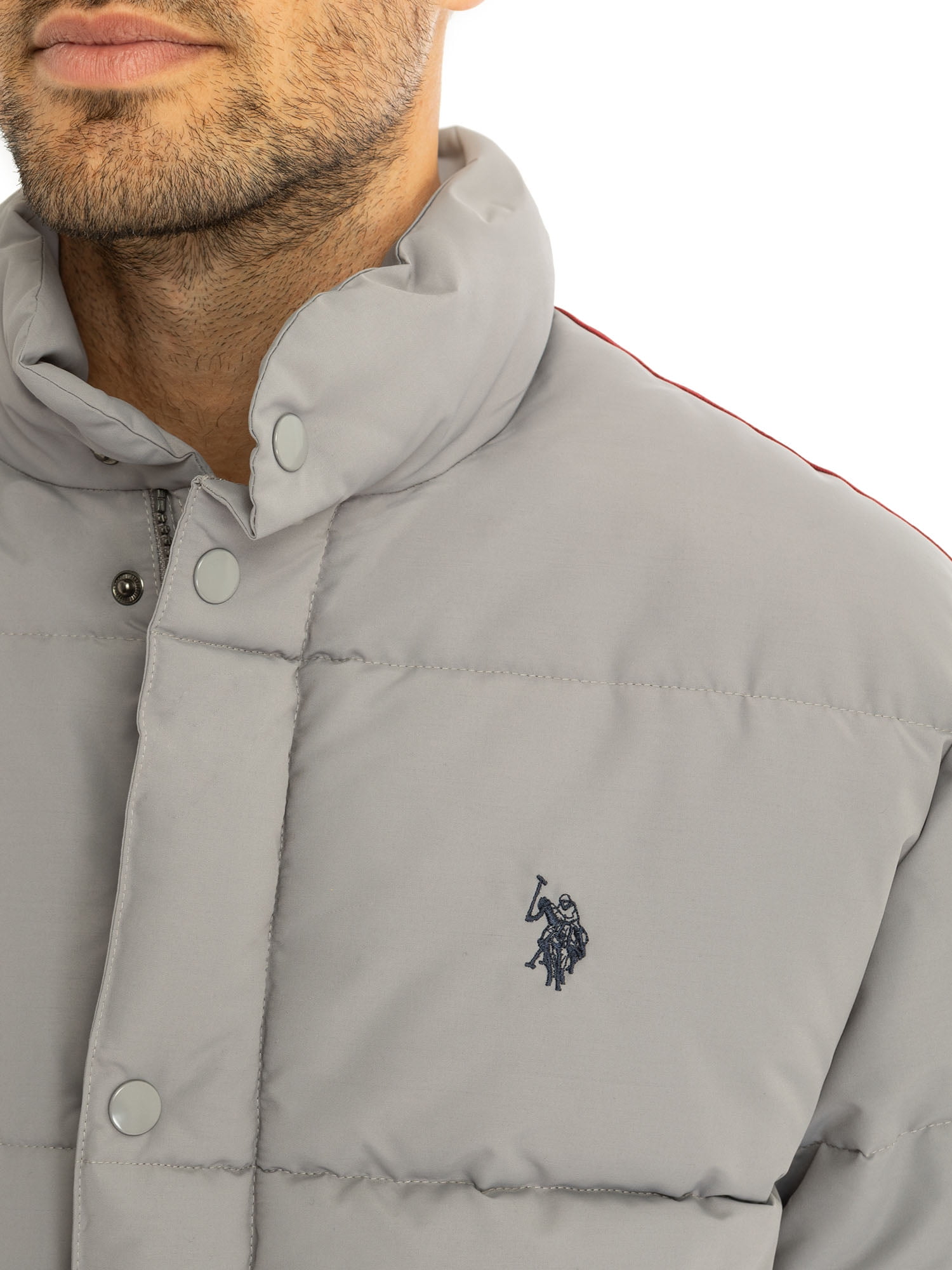 U.S. Polo Assn. Men's Varsity Bomber Puffer Jacket, Sizes S-3XL