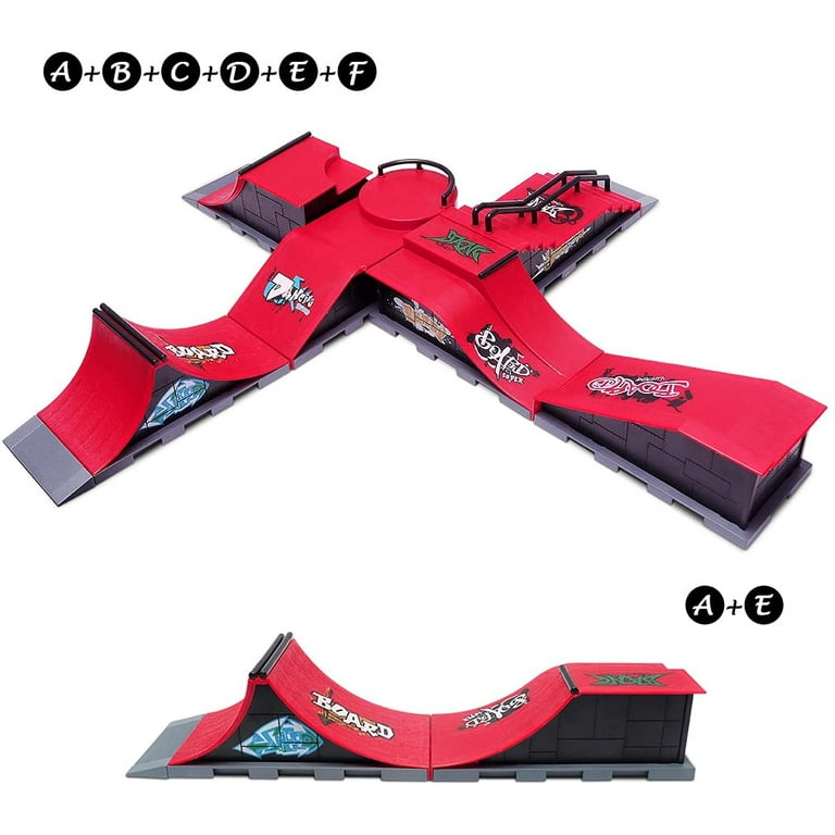Buy TIME4DEALS Finger Skateboard Park 8pcs Skate Park Kit Ramp