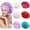 Spring Colors, variant on 6 Pack Colors Satin Lined Silky Sleeping Bonnets Shower Caps Curly Long Hair Protector Night Large Waterproof Adjustable Wide Brim Band Sleep Hats Hair Wraps for Women Men Girls (Neutral Colors)