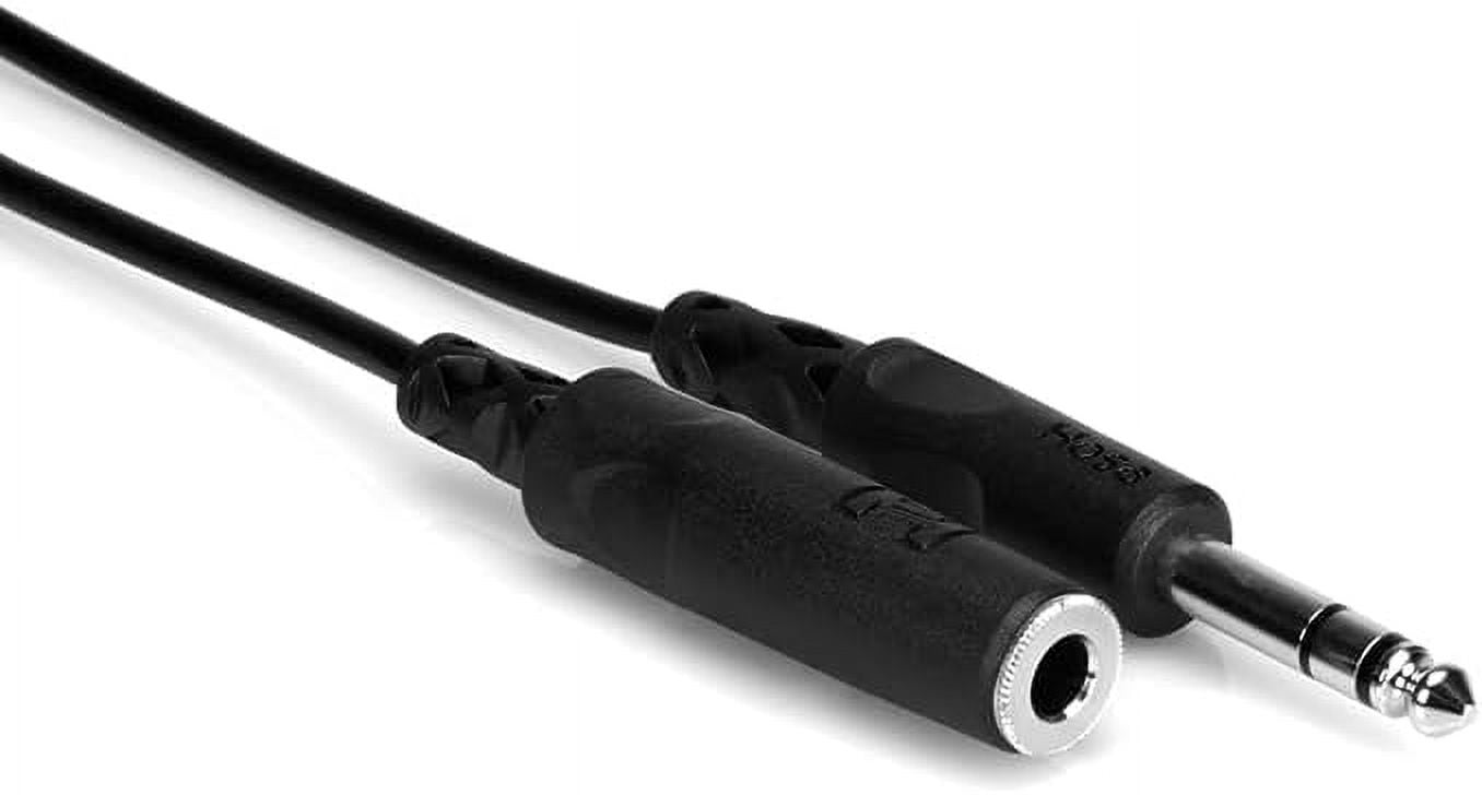 JJEAN-HPE-325C 1/4 Inch TRS to 1/4 Inch TRS Headphone Extension Cable, 25 Feet
