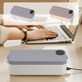 thumbnail image 1 of Plastic Heated Lunch Box Wireless USB Rechargeable Heated Lunch Box 900ml Adjustable Temperature Portable Insulated Food Warmer Gray(1Pc) by JASKFLY, 1 of 8