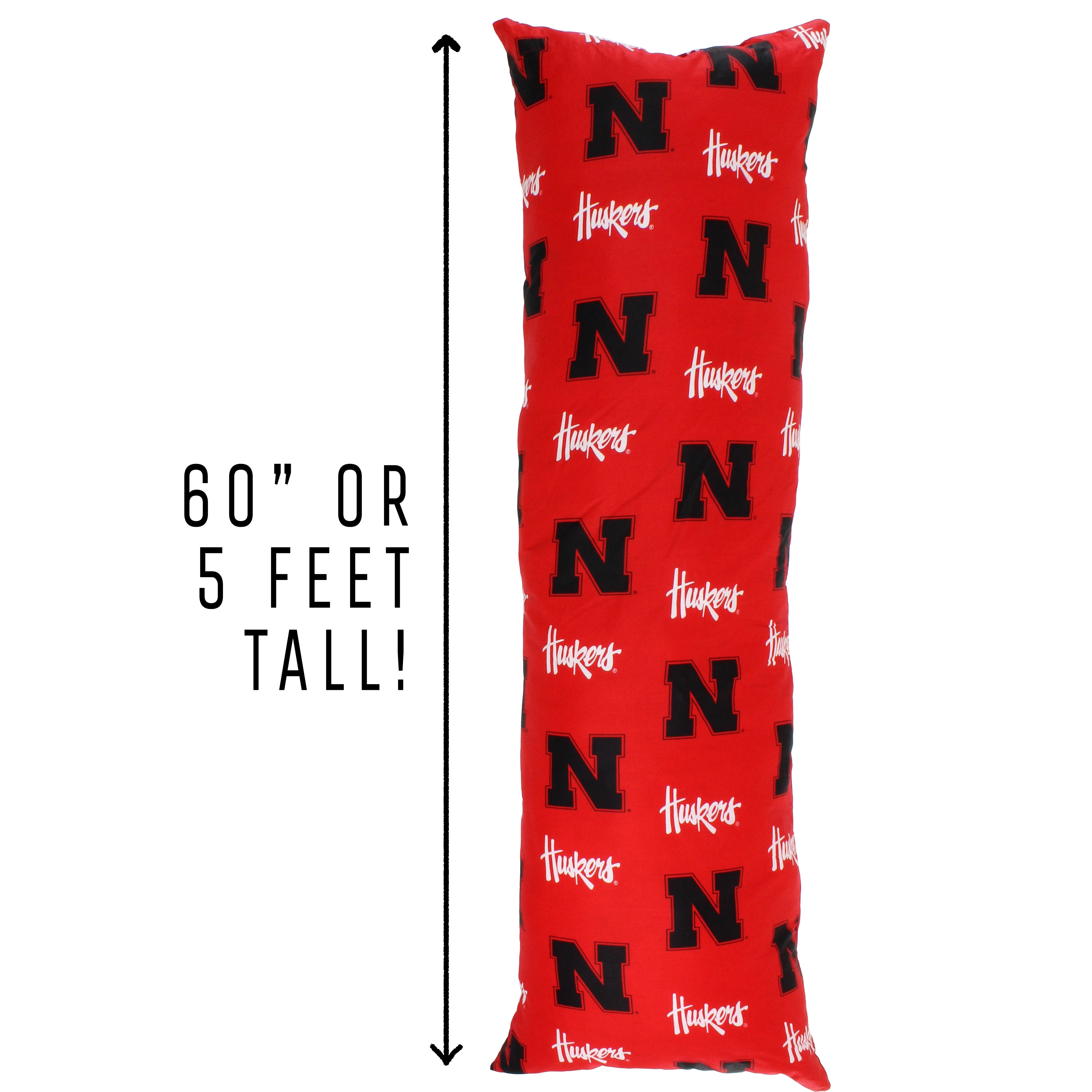Nebraska Cornhuskers Big Comfy Body Pillow - 20" x 60"
