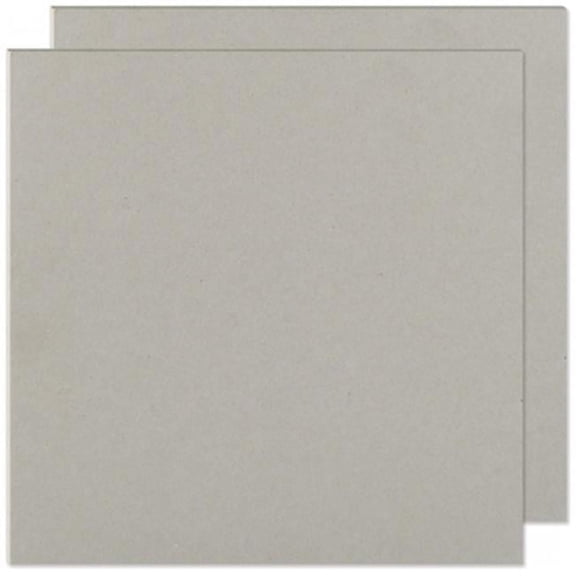 We R Cinch Book Board 8"X8" 2/Pkg-Gray Chipboard