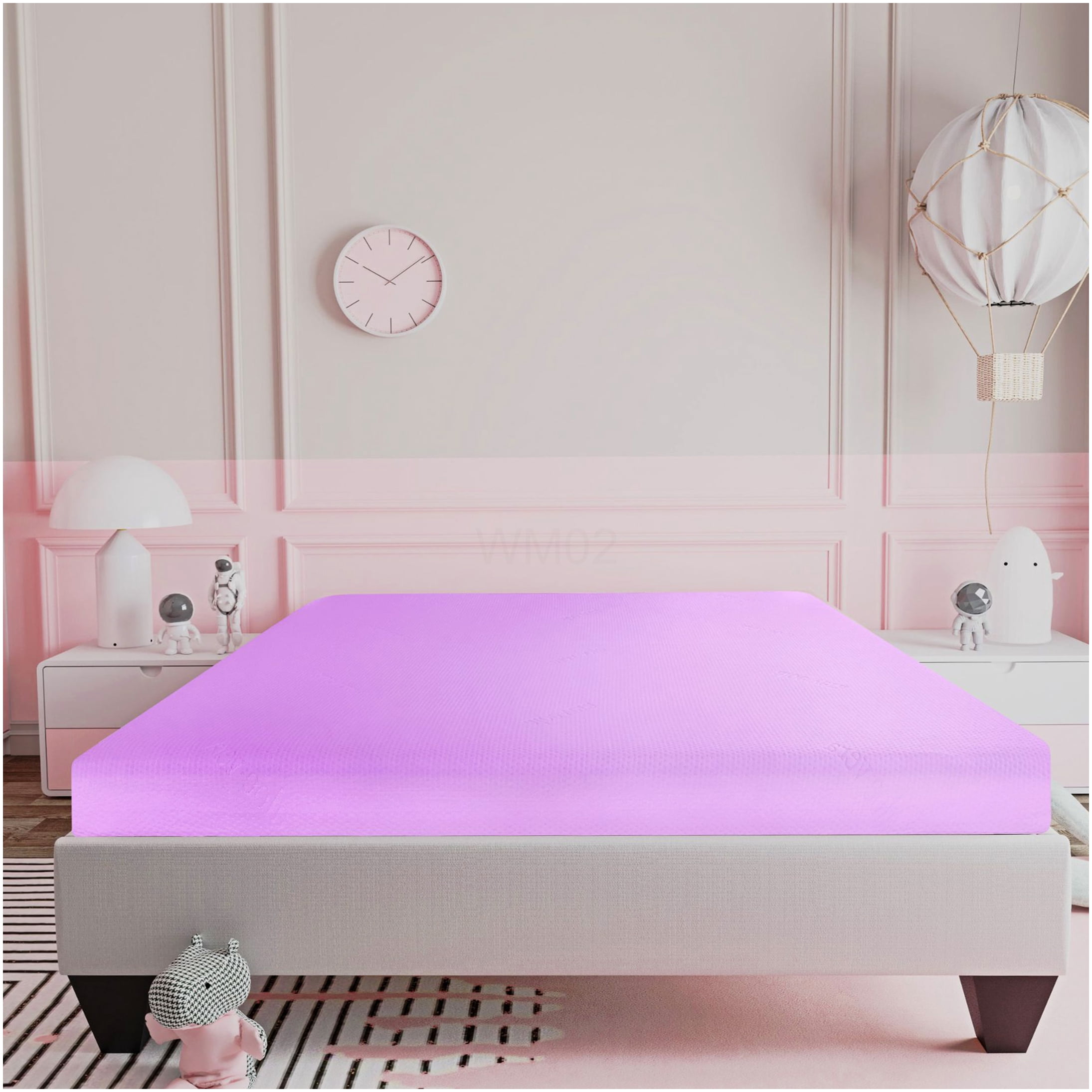6 Inch Gel Memory Foam Mattress, Medium Firm Full Size Mattress in a Box, Pressure Relieving & CertiPUR-US Certified, Pink