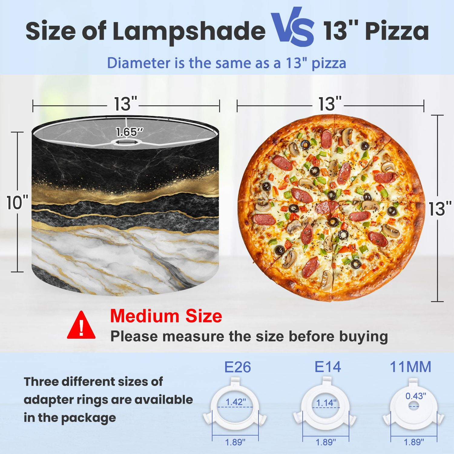 Lampshades 2 Pack abstract creative texture marble gold foil decorative marbling 13"x13"x10" Light Shade for Table Lamps Floor Lamps Drum Lamp Shades Lampshade Replacement Easy Assembly