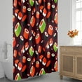thumbnail image 3 of Sushi Japanese Food Shower Curtain for Bathroom Shower Curtain Set with 12 Hooks Waterproof Fabric Bath Curtain for Bathtub Restroom Decor, 72 X 72 in, 3 of 6