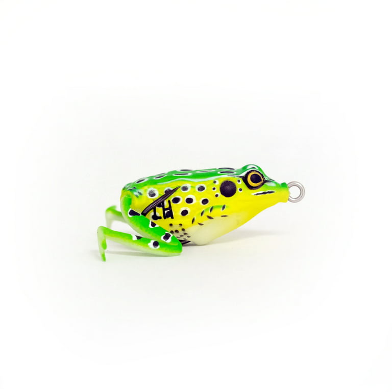 Lunkerhunt Pocket Frog - Topwater Lure - Leopard,1.75in,1/4oz,Soft Baits,Fishing  Lures 